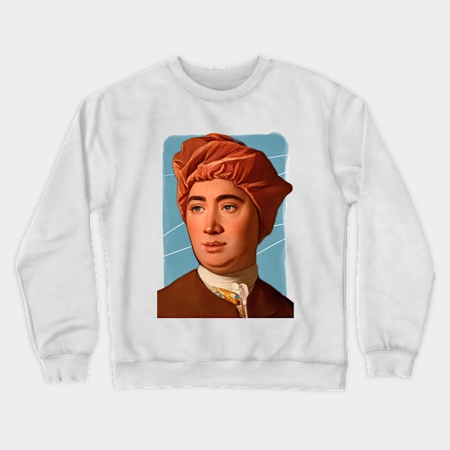 Scottish philosopher David Hume illustration Crewneck Sweatshirt by Litstoy 